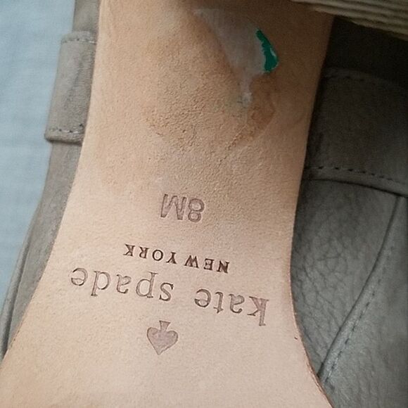 Kate Spade New York Lexy Heeled Boot, Beige double buckle Moto boot Women's 8.5 - Picture 11 of 11